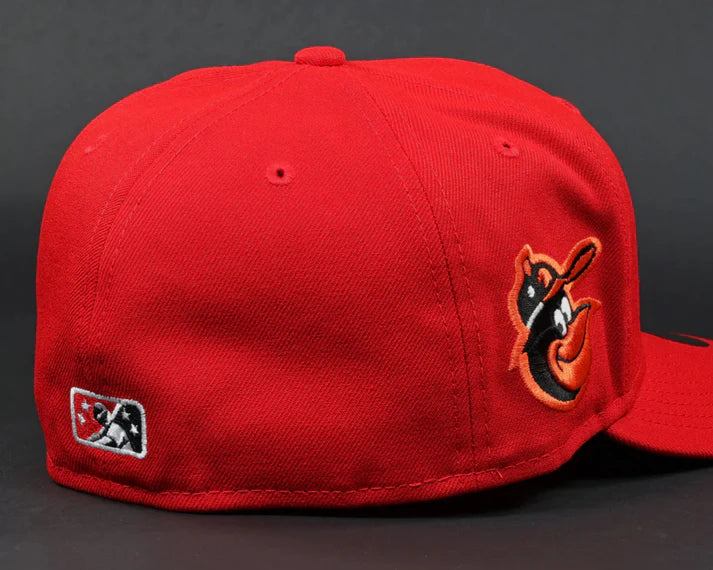 Gorra 5950 Rochester Red Wings X Baltimore Orioles 'Cal Ripken Jr' Radiant Red/Glacial White