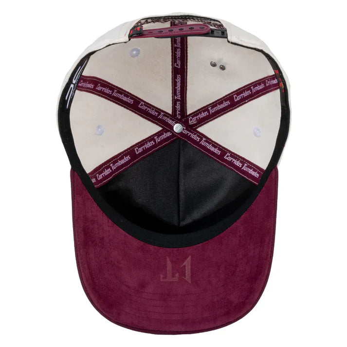 Gorra Jc Hats x Corridos Tumbados Bone Wine