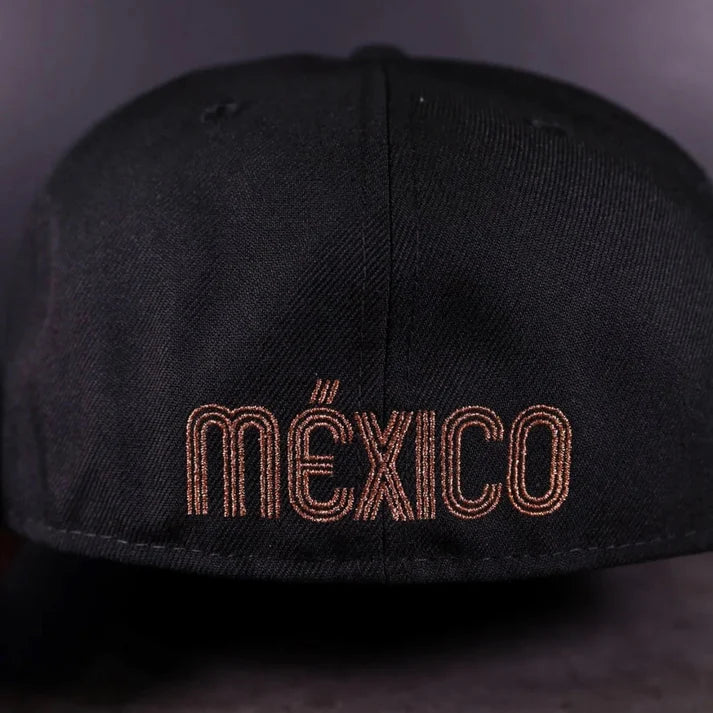 Gorra 5950 Wbc Mexico Mexican Flag Slidepatch Black Satin/Poly