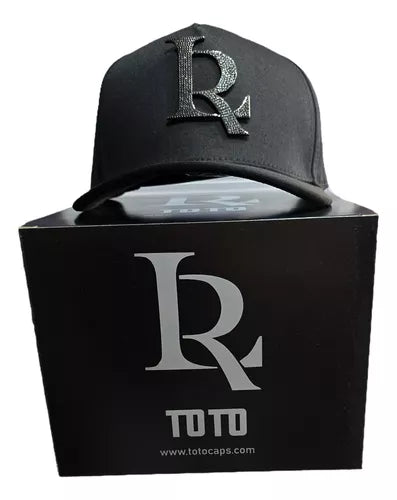 Gorra Toto Hats Luis R Metallic Crystals Black (FULL SET)