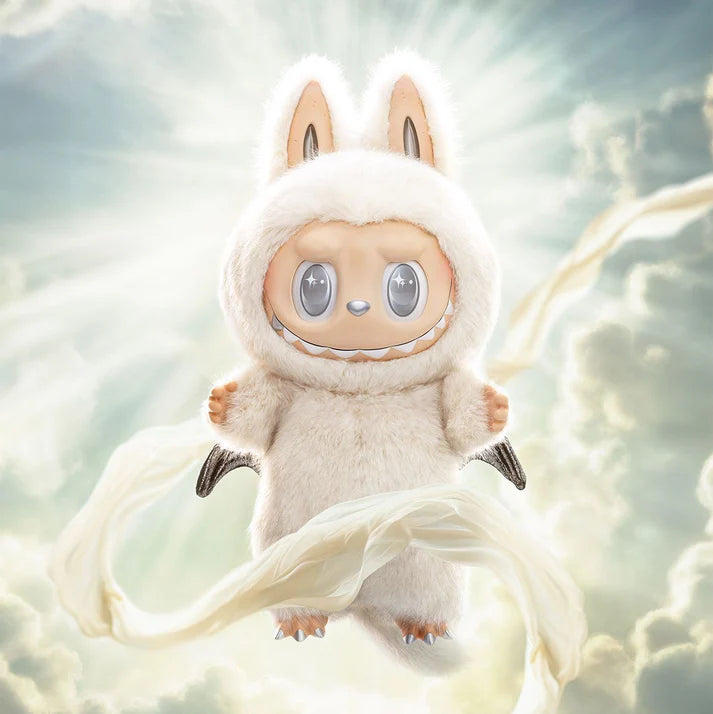 Labubu Zimomo Angel in clouds