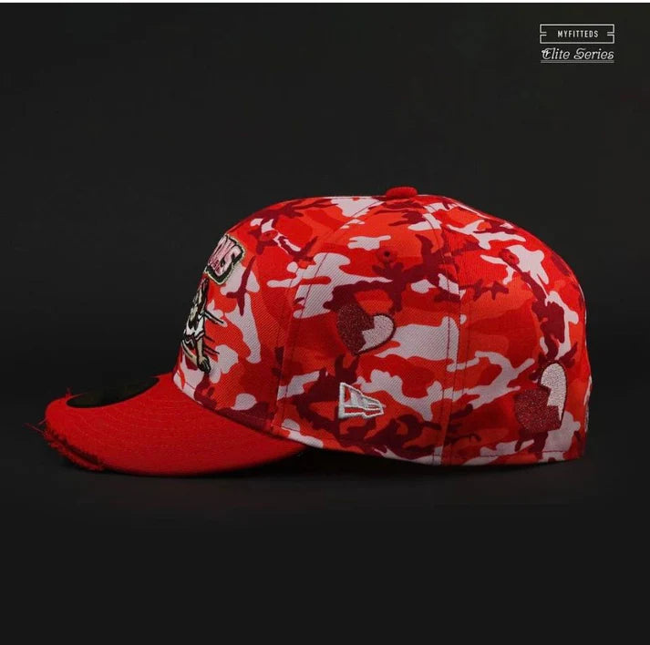 Gorra 5950 Buffalo Bisons Elite Series Red Camo