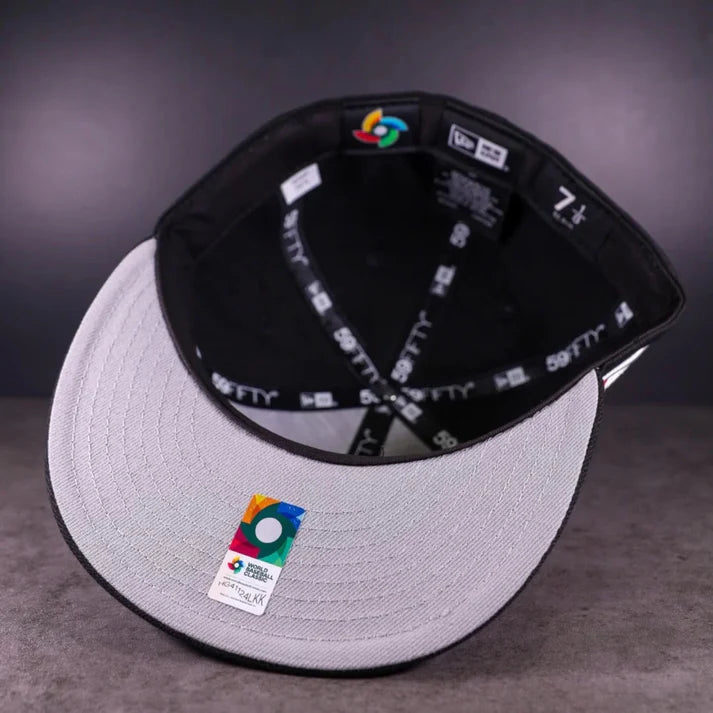 Gorra 5950 Wbc Mexico Mexican Flag Slidepatch Black Satin/Poly