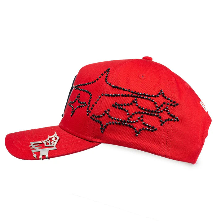 Gorra Baez OG Red Black Stars