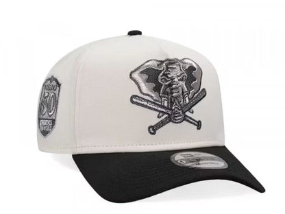 Gorra New Era Oakland 50th 68-18 Elephant Beige Grey