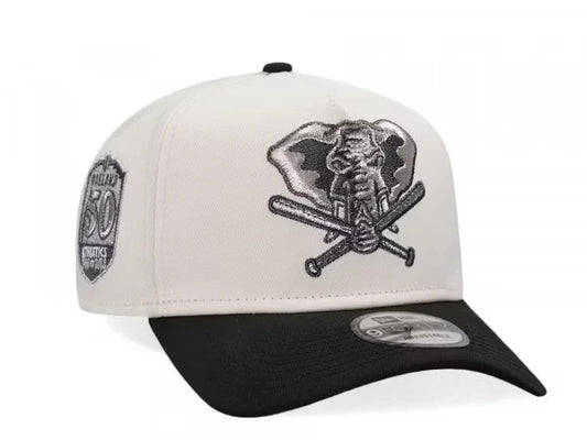Gorra New Era Oakland 50th 68-18 Elephant Beige Grey