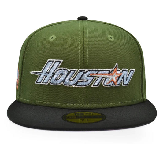 Gorra 5950 Houston Astros Astrodome Sidepatch Rifle Green/Black