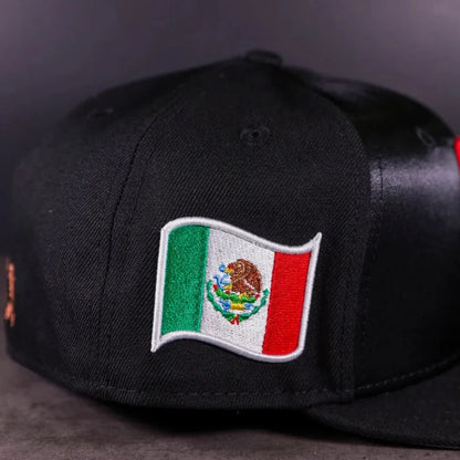 Gorra 5950 Wbc Mexico Mexican Flag Slidepatch Black Satin/Poly