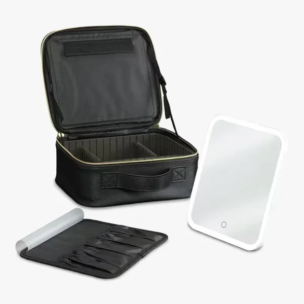 iHome Makeup Case with LED Portable Lighted Vanity Mirror