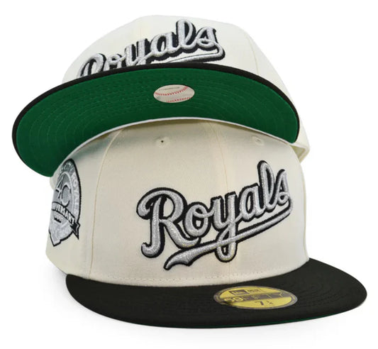 Gorra 5950 Kansas City Royals 40Th Anniversary Chrome Black