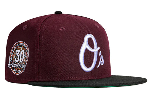 Gorra 5950 Baltimore Orioles 30Th Anniversary Sidepatch Maroon/Black