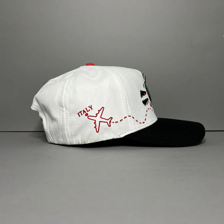 Gorra El Barbas "DG" White Red