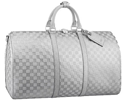 Louis Vuitton Keepall 50B Glitter Silver