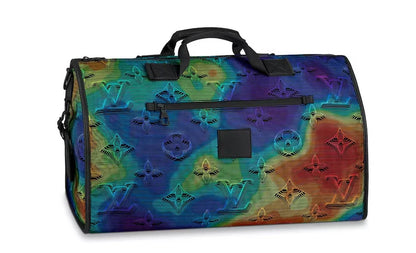 LV Reversible Keepall Bandouliere Monogram 3D 50 Rainbow/Grey/Black