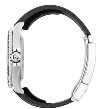 Rolex Yacht-Master Rubber Bracelet White Gold Bezel 42mm