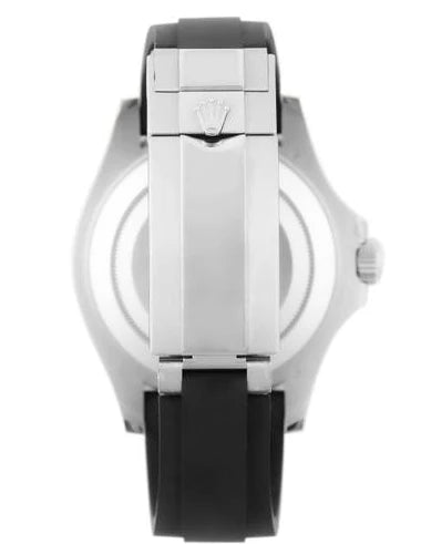 Rolex Yacht-Master Rubber Bracelet White Gold Bezel 42mm