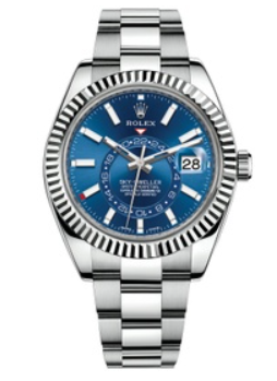 Rolex Sky-Dweller Fluted White Gold 42mm