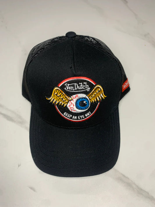 Gorra Von Dutch Eye Flight Black Adjustable