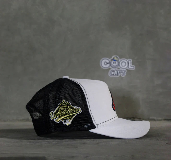 Gorra new era atlanta white black adjustable