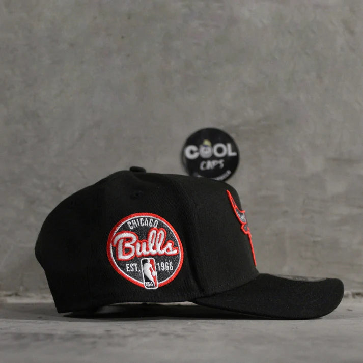 Gorra new era chicago bulls black red adjustable