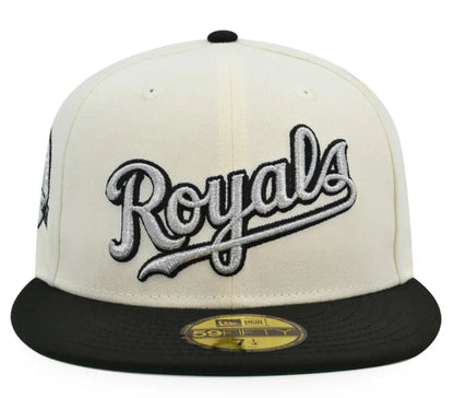 Gorra 5950 Kansas City Royals 40Th Anniversary Chrome Black