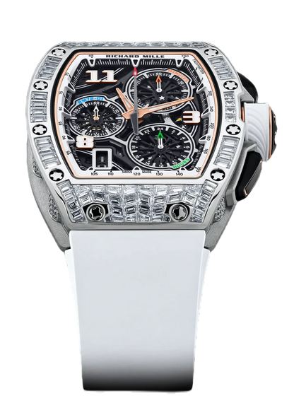 Richard Mille RM 72-01 Flyback Chronograph White Gold & Medium Set Diamonds