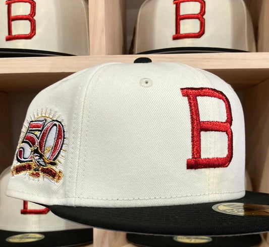Gorra 5950 Baltimore Orioles 50th Season Chrome White/Black
