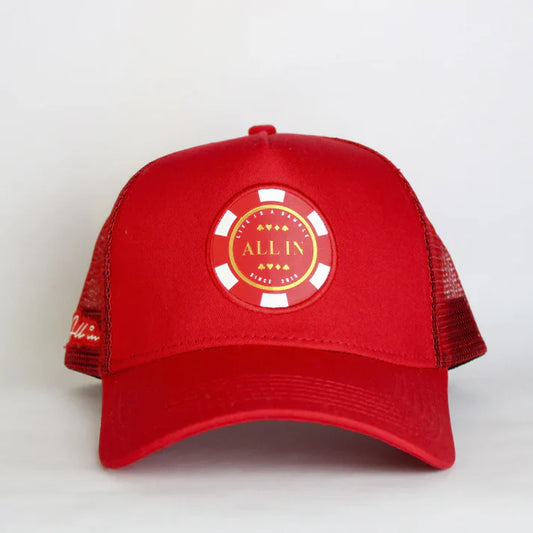 Gorra all in pilot trucker red